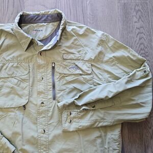 Natural Gear Dry Vent River Shirt Sage Mens Large Gorpcore